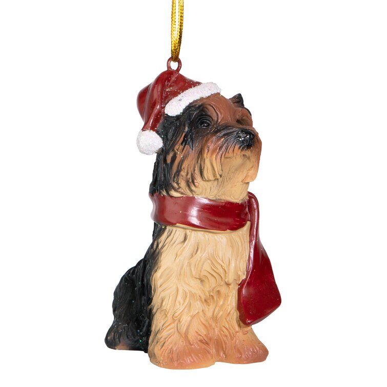 Yorkshire terrier 2024 christmas ornaments